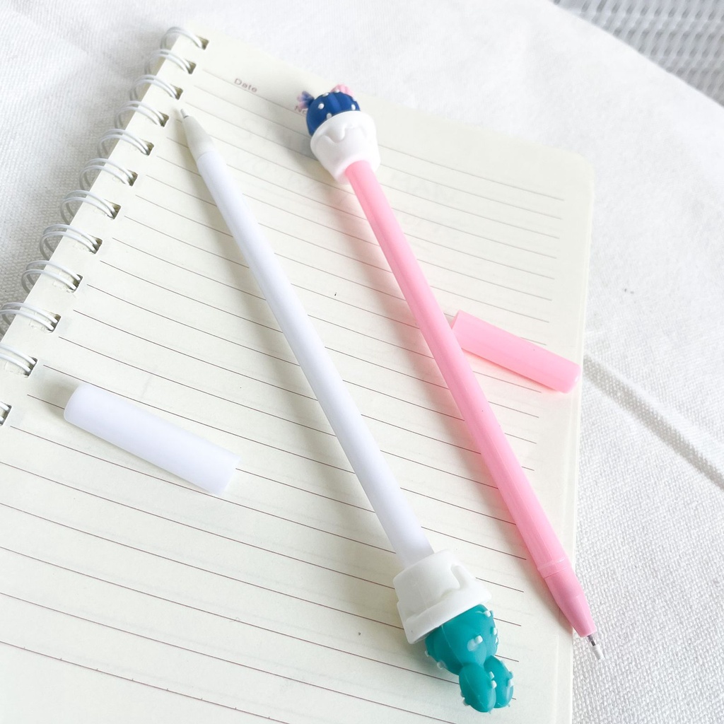 PULPEN GEL KAKTUS IMUT LUCU PEN GEL CACTUS WARNA UNIK IMPOR QUALITY BOLPEN UNIK KARAKTER HARGA MURAH-3