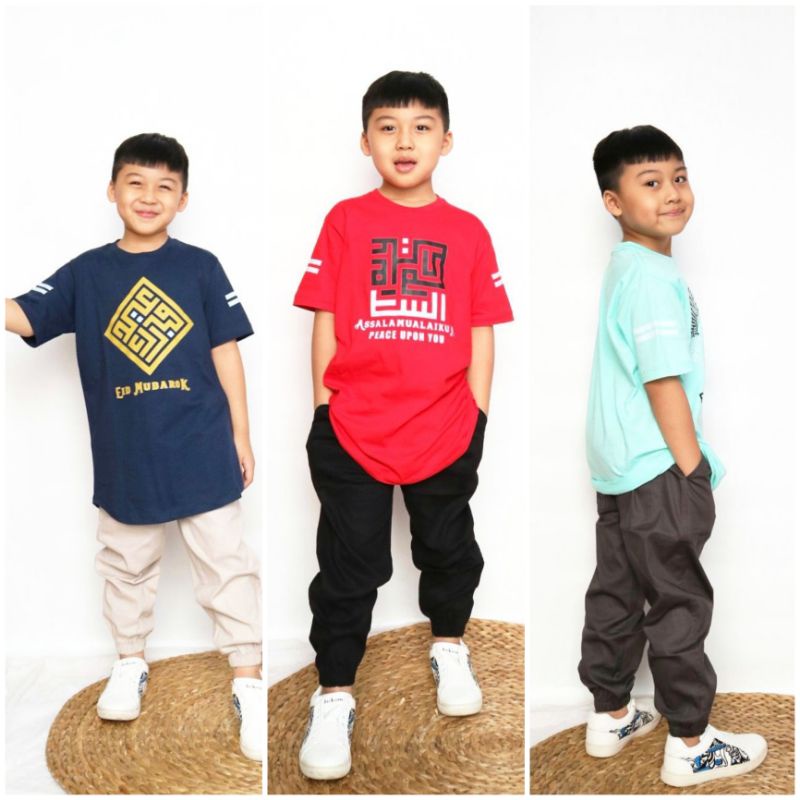 Set Kurta Anak Uwais - Setelan Baju Anak Islami, Setelan Baju Anak Laki-Laki, Setelan Baju Celana An