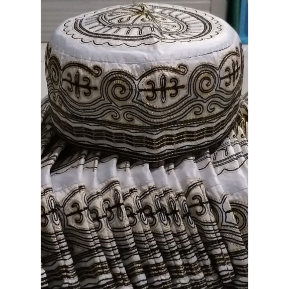 KOPIAH HAJI MADINAH MOTIF FULL BORDIR