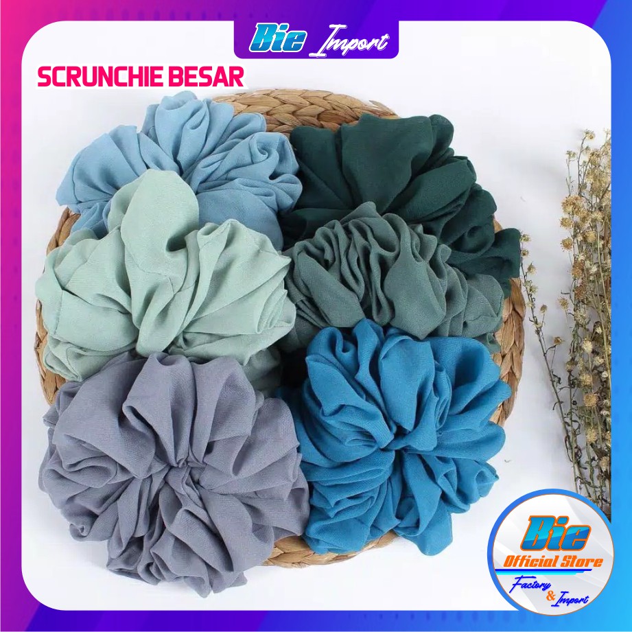 Scrunchie Besar / Ikat Rambut Cepol / Kunciran Rambut / Ikat Rambut Hijab