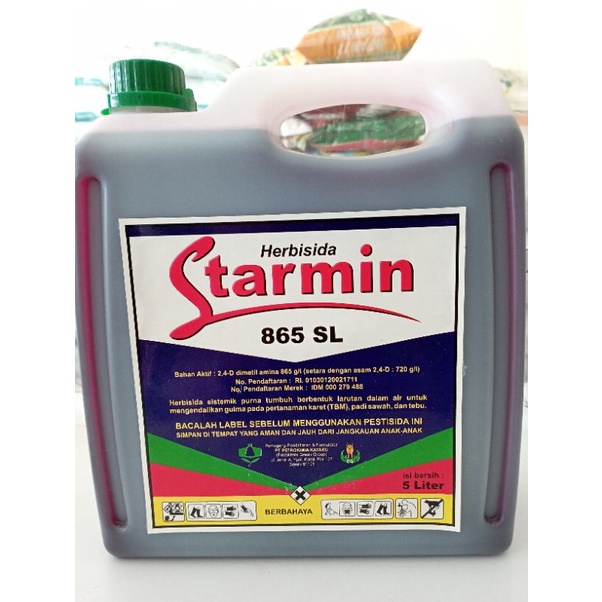 Jual Herbisida, STARMIN 865 SL/ BA 2,4-D Dimetil Amina 865 G/l @5liter ...