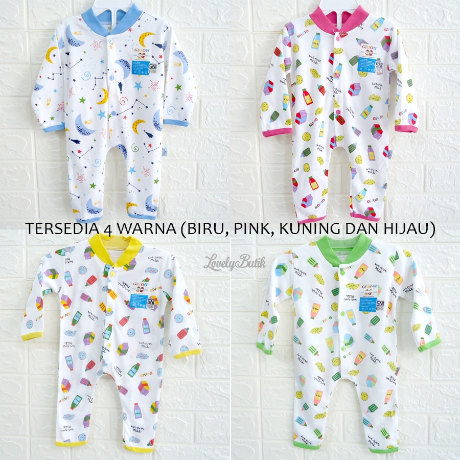 Jumper Kaos Bayi Baru Lahir New Born Baju Baby Laki Laki Perempuan Lengan Panjang Kancing 0 3 Bulan Bahan Katun Halus Premium - Lovelybutik