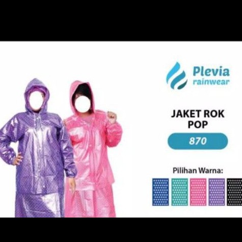 lala.ols -Jas Hujan Mantol Wanita Rok Celana Polkadot Mantol lucu Anak Sekolah Premium Bahan Tebal