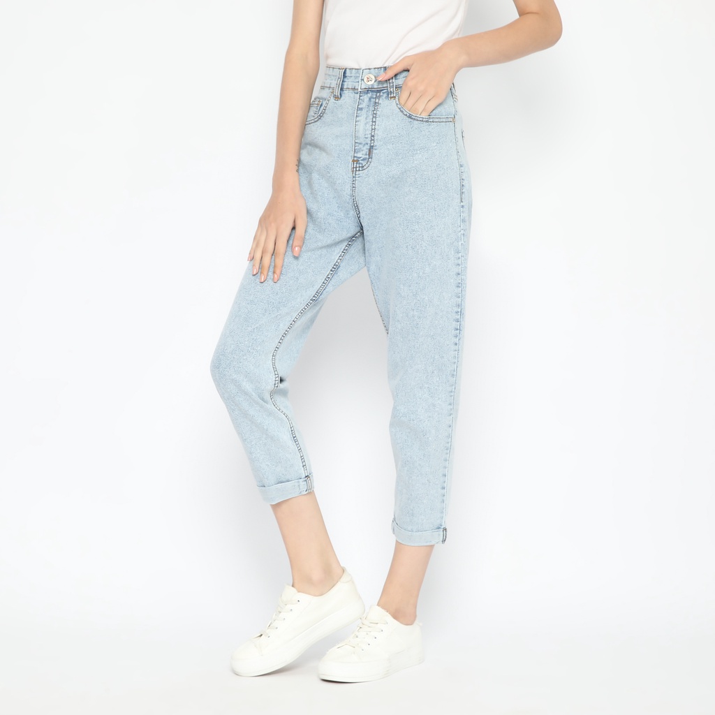 FICHINO - HW Boyfriend Jeans Coral Bleach