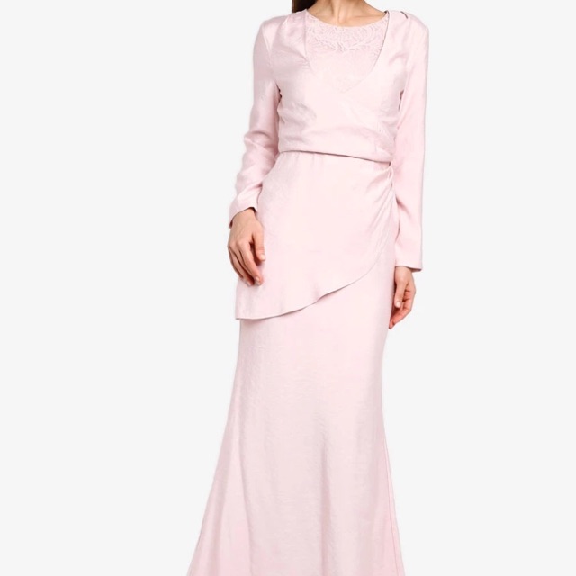 Draped wrap mermaid dress - Zalia