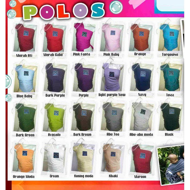 Dijual HANAROO BABY WRAP POLOS   Gendongan Bayi Babywrap Kanguru moby sleepy Berkualitas