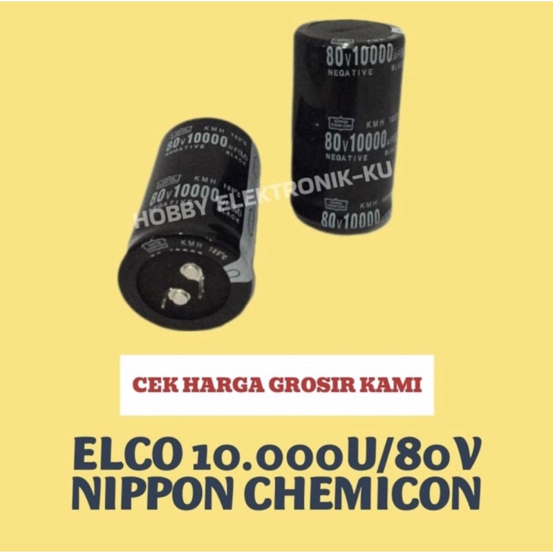 ELCO AUDIO JAPAN 10000UF 80V NIPPON CHEMICON ORIGINAL