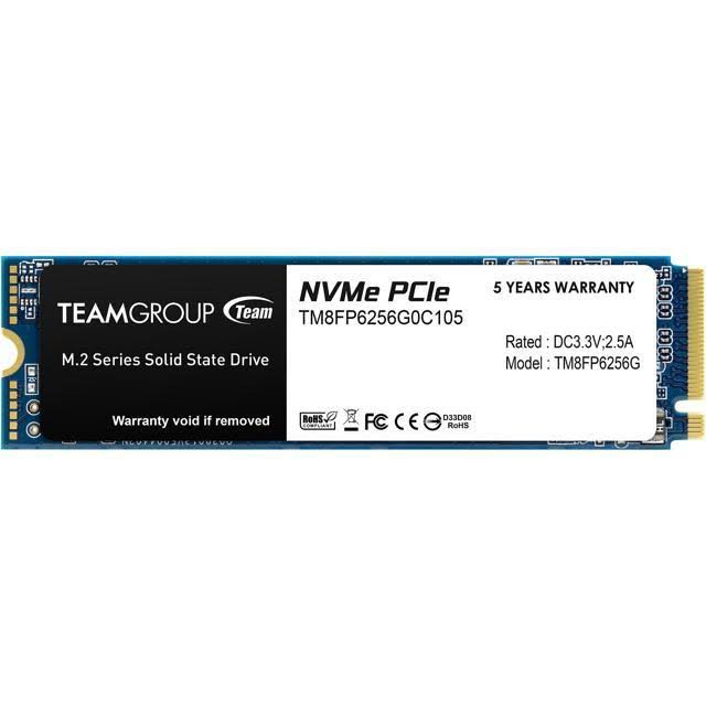 SSD Team M.2 2280 TM8FP6256G0C101 - 256GB R 1500MB/s / SSD 256GB