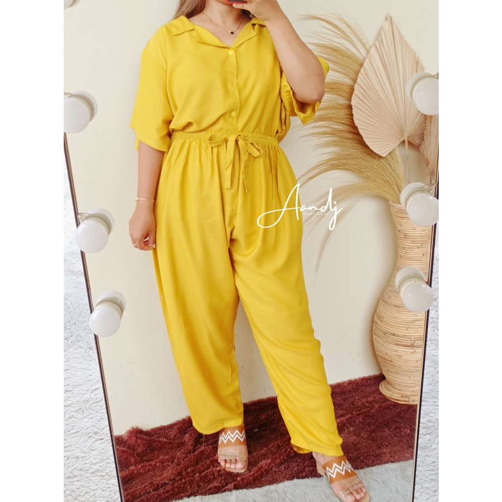 JUMBO PIYAMA POLOS / SETELAN BIG SIZE LD 125 (80-105) / SUPER JUMBO XXXL