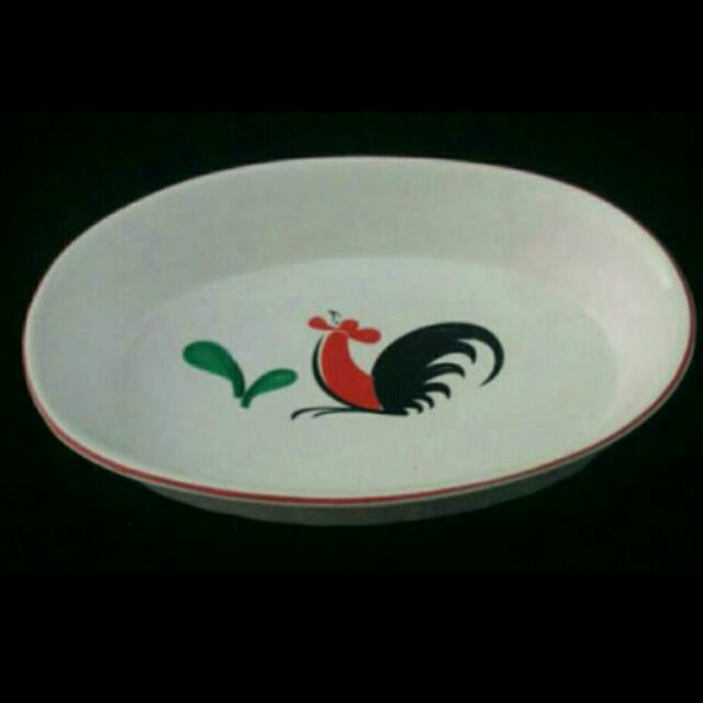 Ramekin oval ayam jago tanpa handle