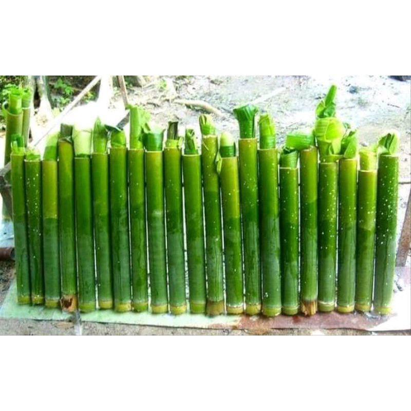 

bambu bakar nasi lemang/ malamang / bulu nasi jaha -pree daun pembungkus / nasi leumeung / nasi bakar nikmat
