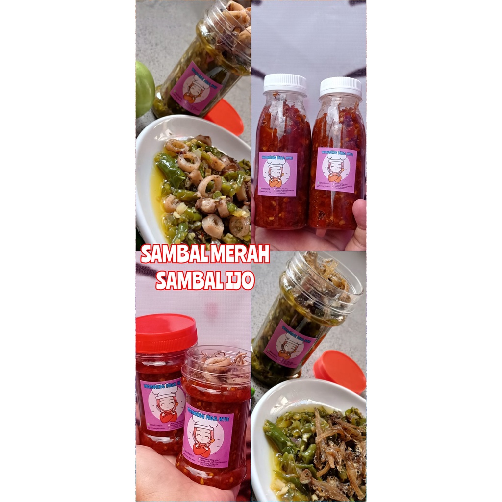 Sambal cumi / teri / tongkol / pete dll / Sambal Kemasan isi 90 gram