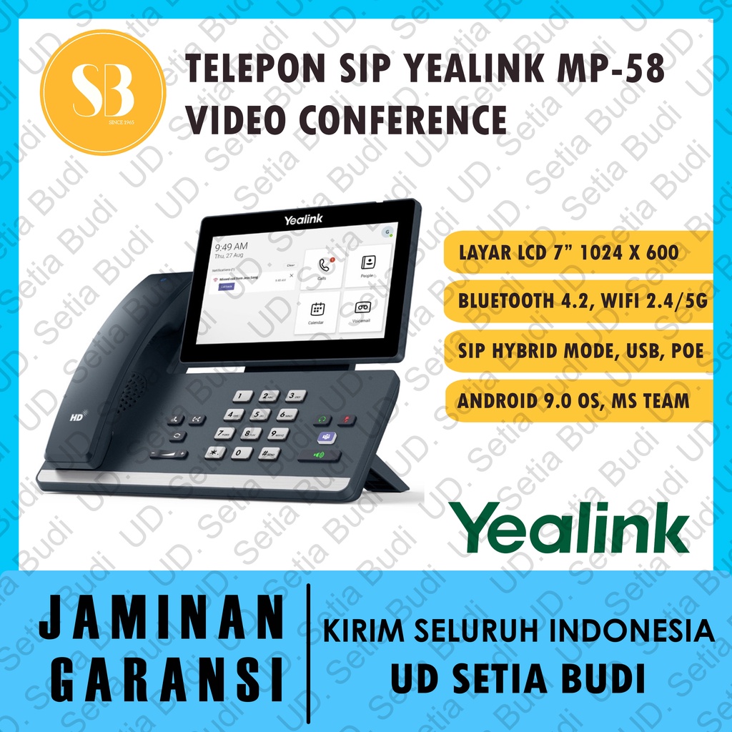 Telepon IP Yealink MP58 MP-58 Executive Business Microsoft Teams