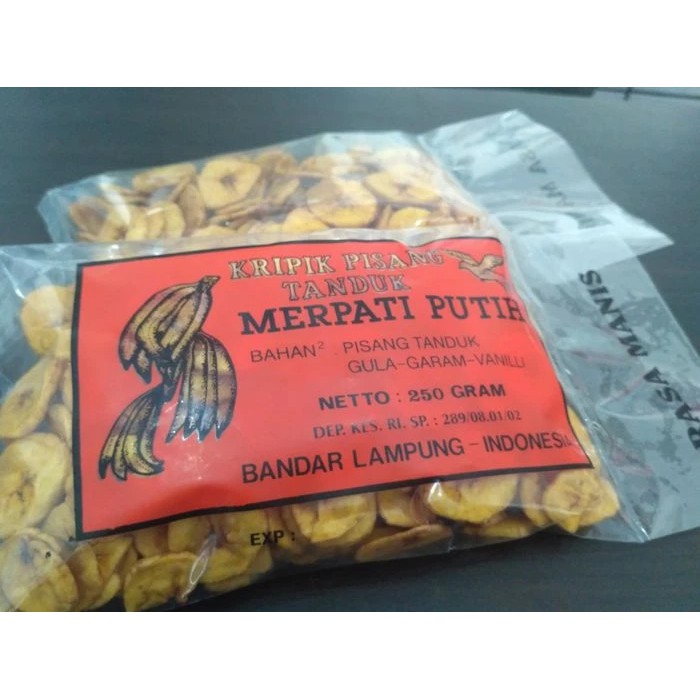 

Kripik Pisang Tanduk Merpati Putih