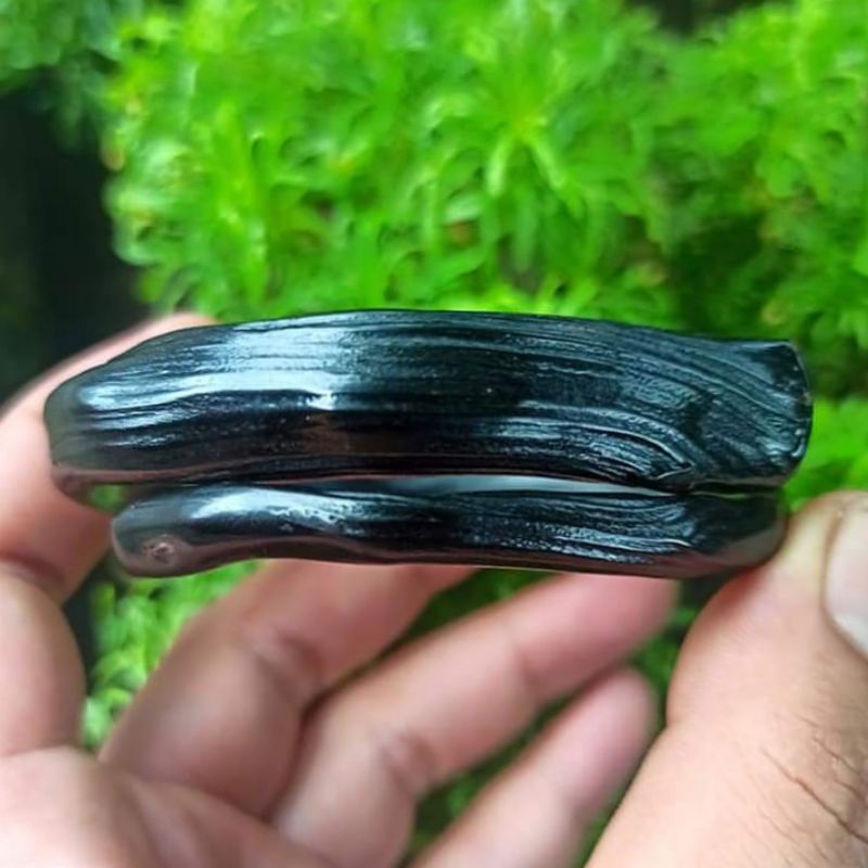 Gelang akar Bahar hitam asli berserat