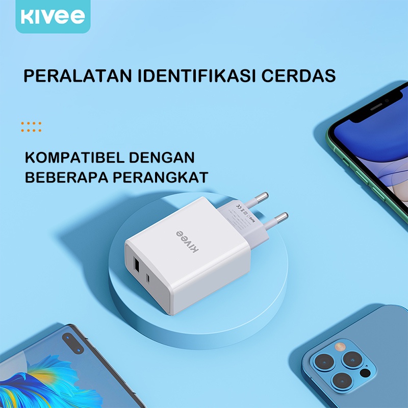 KIVEE charger iphone fast charging 18w PD/QC 3.0 Wall Charger oppo xiaomi Garansi 1 tahun-6