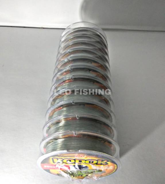 SENAR PIONER KODOK 100M SIZE 1LB 2LB 3LB 4LB 5LB 6LB 8LB 10LB 12LB 15LB 20LB 25LB 30LB WARNA CLEAR BURGUNDY HIJAU DAN COKLAT