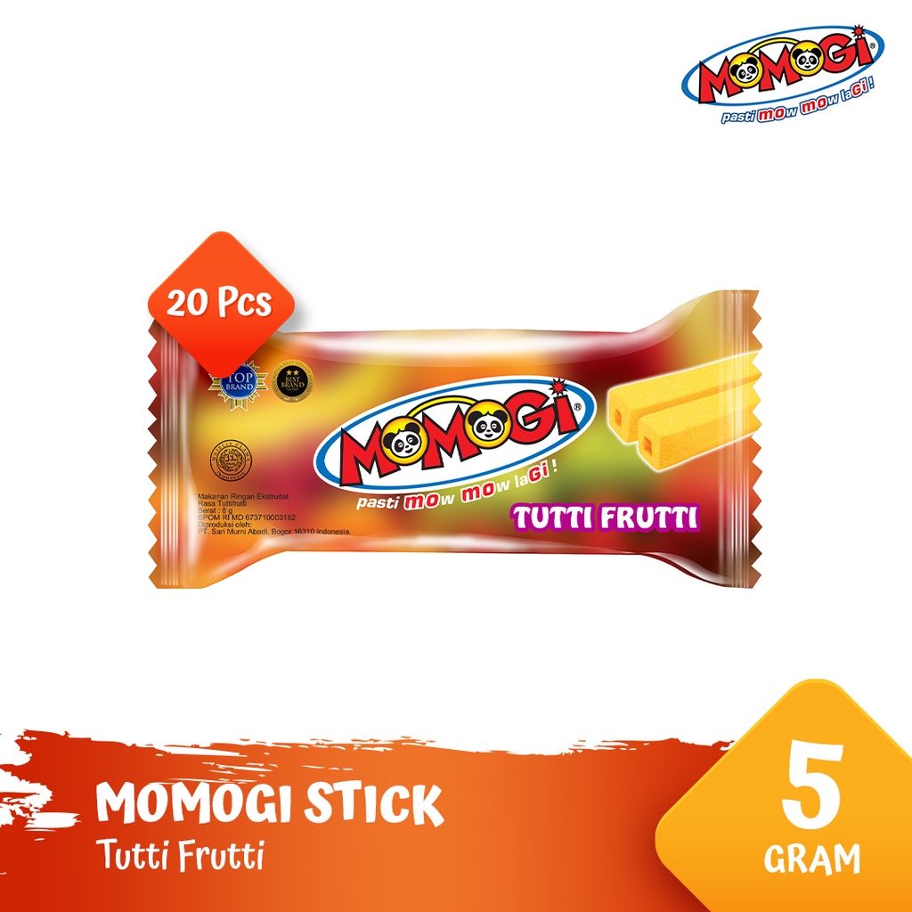 Jual Momogi Stick Snack Makanan Ringan Gr Tutti Frutti Box