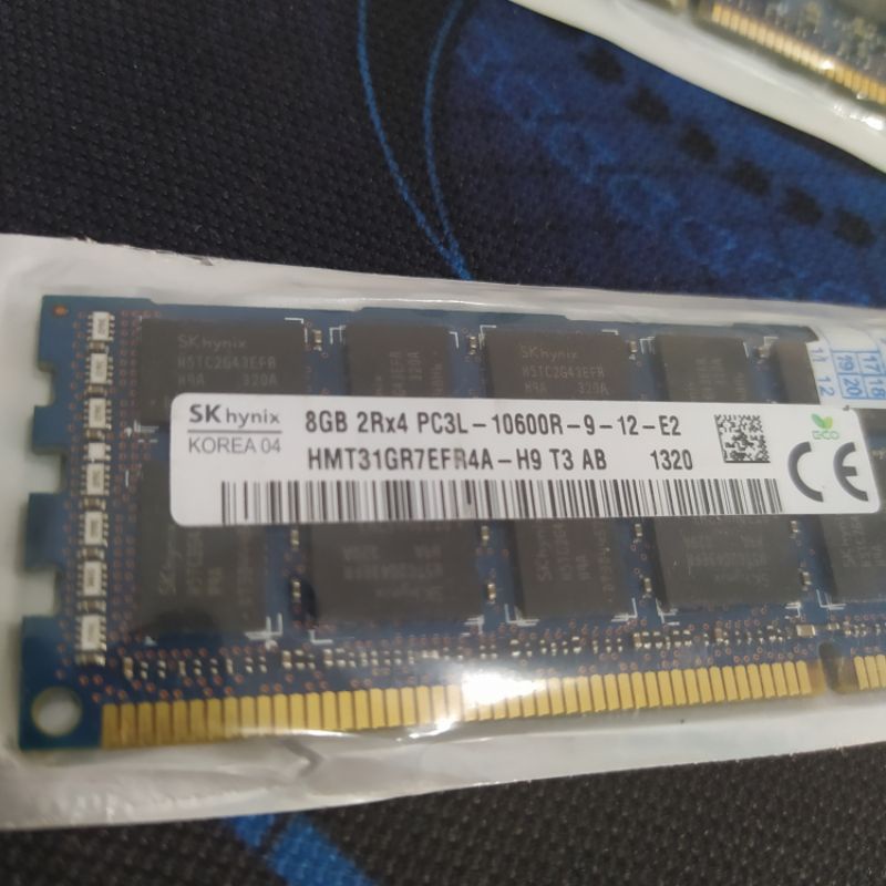 RAM Server Hynix 8GB DDR3L 1333Mhz PC3-10600 Memory ECC REG 1333