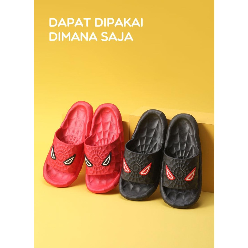 SAMONO Slippers Sandal Slop  Black and Red SS016