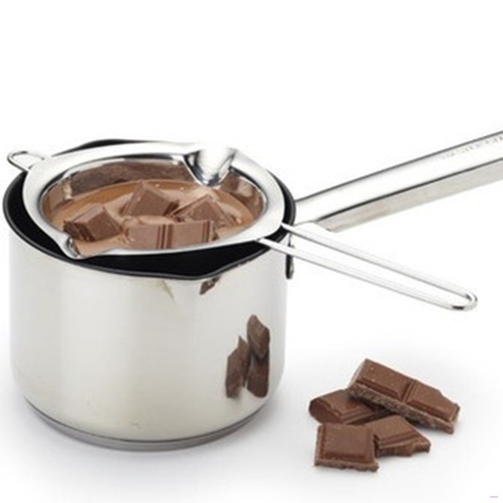 [READY STOCK] Mirror Like Stainless Steel Chocolate Butter Melting Pot Pan Kitchen Milk Bowl Boiler Cooking Accessories