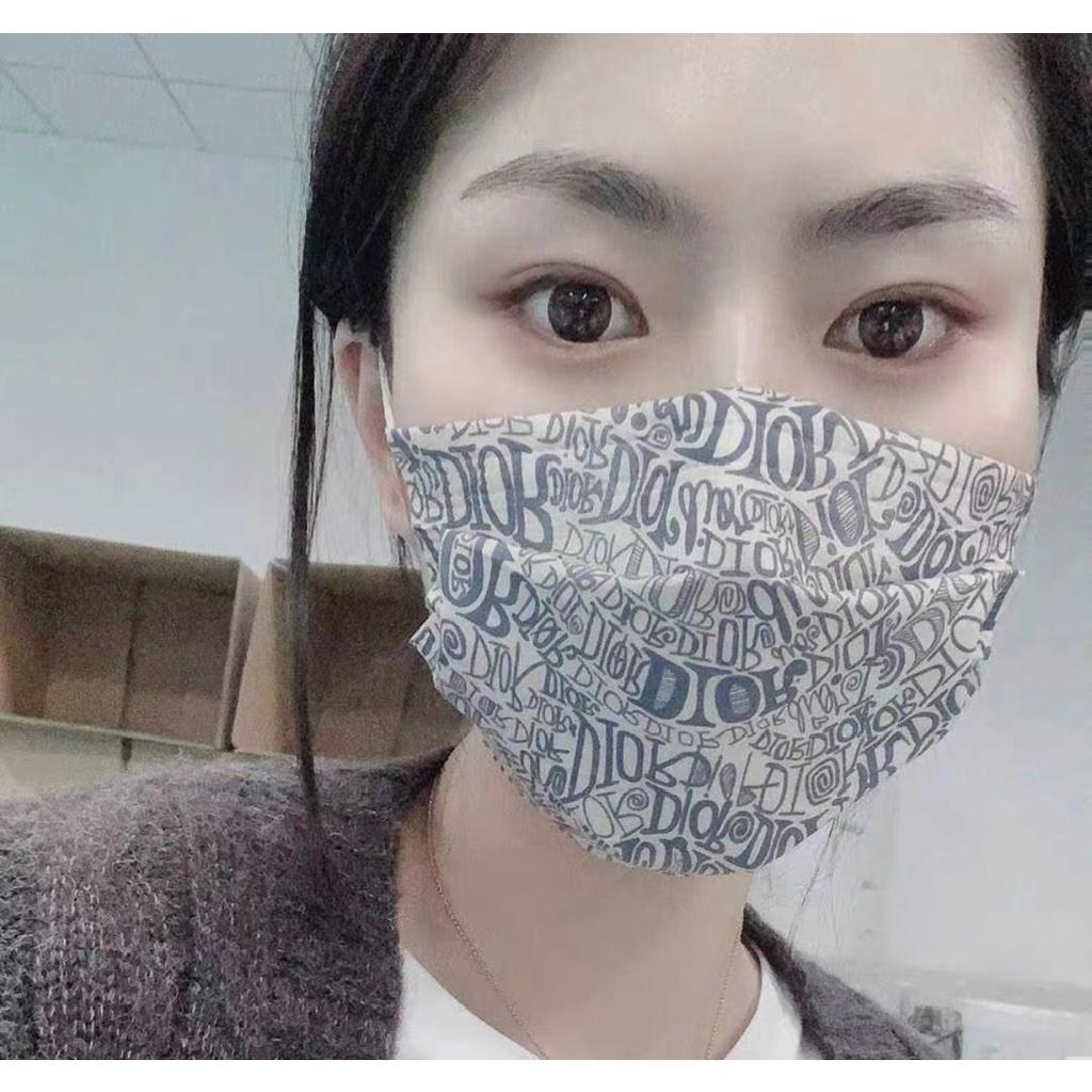 Masker Dewasa Premium Dior Navy 3 Ply - Satuan