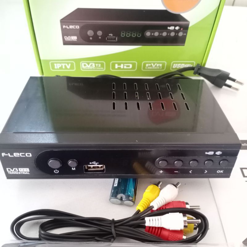 Jual Set top box analog ke Digital Fleco T2 tv analog ke digital