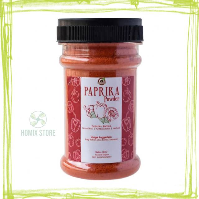 

PAPRIKA BUBUK PAPRIKA POWDER BUMBU DAPUR BUBUK BUMBU INSTAN 80 gr