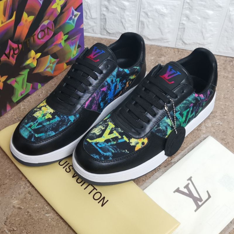 sepatu lv sneaker mirror quality lou is vuitton shoes pria Multi warna mix