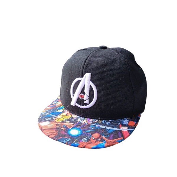 Topi snapback anak/topi hip hop anak marvel