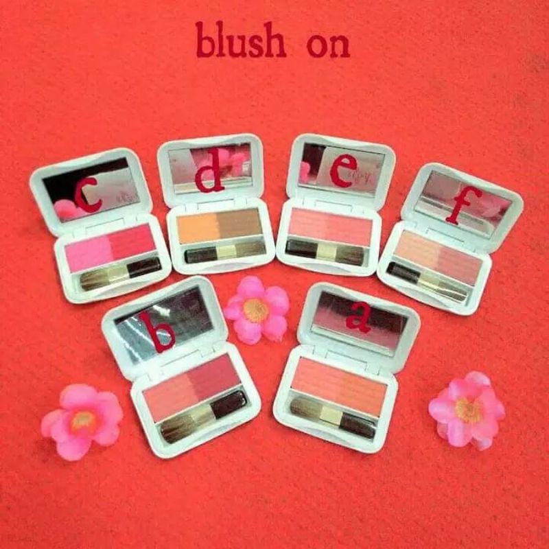 ❤️GROSIR❤️Red-A Blush On Duo [Free gift cantik min.3pcs]