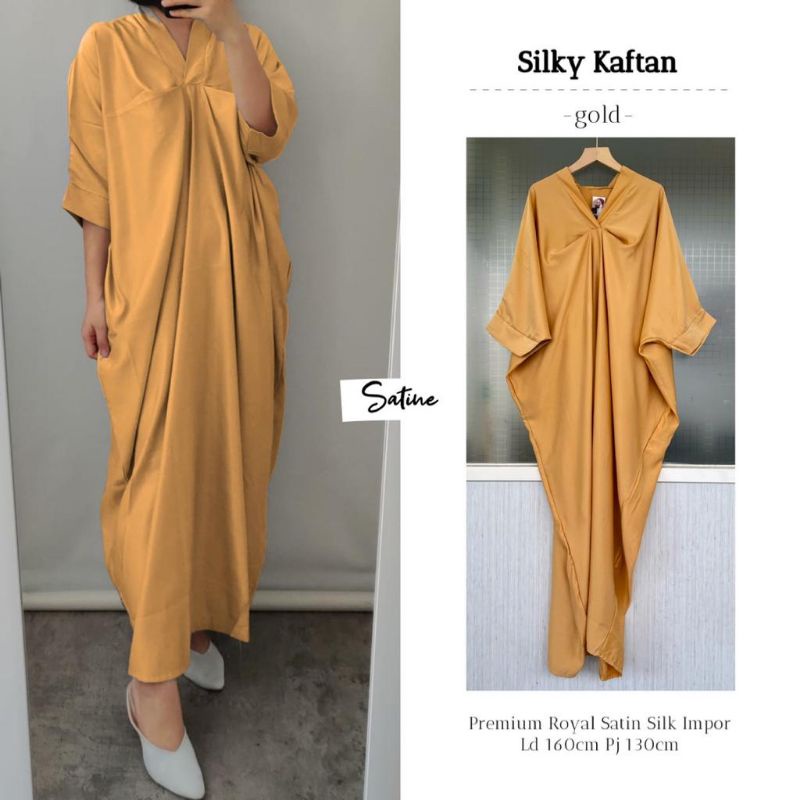 BEST SELLER PREMIUM Kaftan Odessa Aghnia Silky by SATINE matt. Premium Satine Import LD 150-FREE ses