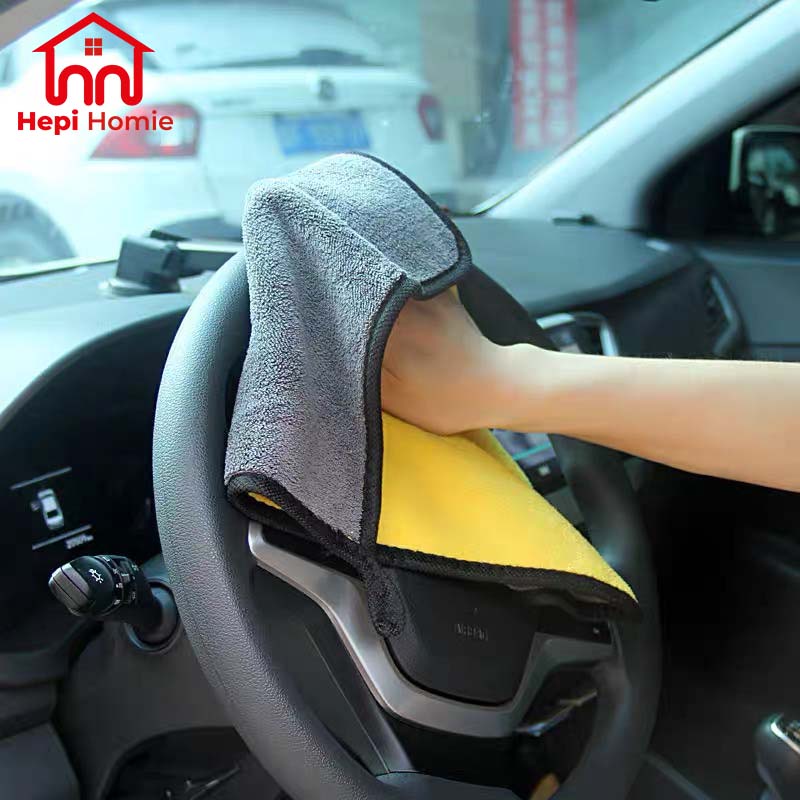 [HH] KAIN LAP MOBIL MOTOR MICROFIBER HALUS TEBAL 2 SISI DAYA SERAP AIR TINGGI MULTIFUNGSI SERBAGUNA / CAR WASH TOWEL PREMIUM