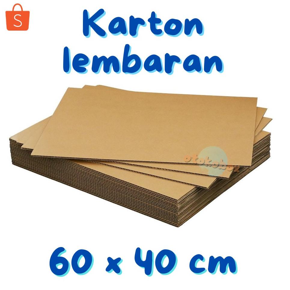 

[KODE V3988] 10pcs Cardboard [60x40] / Kardus Lembaran Polos