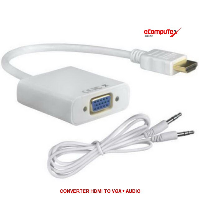 CONVERTER CABLE HDMI TO VGA WITH AUDIO