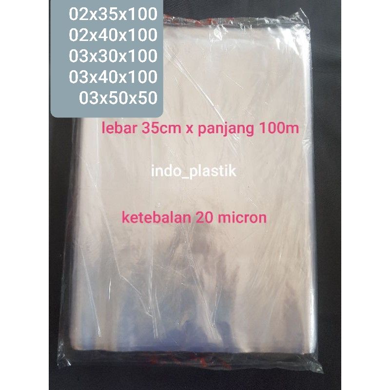 Plastik Roll / Plastik PP Bening 30cm , 35cm , 40cm , 50cm , 60cm