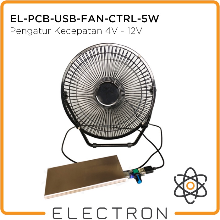 EL-PCB-USB-FAN-CTRL-5W Speed Controller Kipas DC 4-12v 5W Adjustable