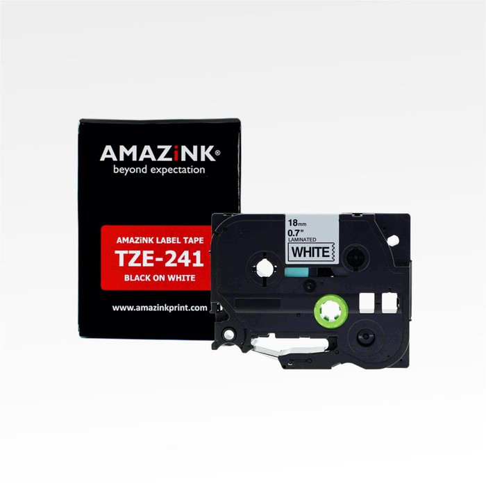 

Label Tape TZE-241 18mm Black on White dari AMAZiNK