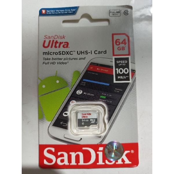 Micro sd sandisk 64gb 128gb original 100%