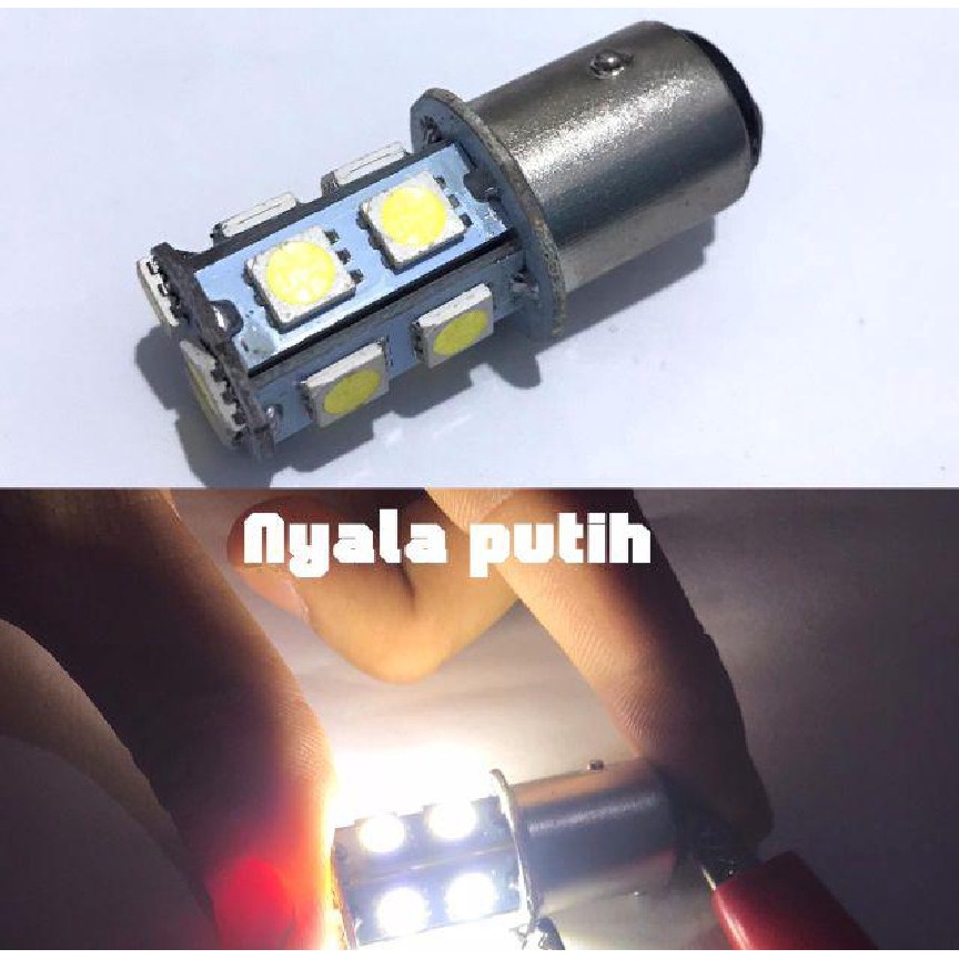 Lampu stop rem 13 LED Flash 13 LED Mata Motor Mobil bohlam stop belakang