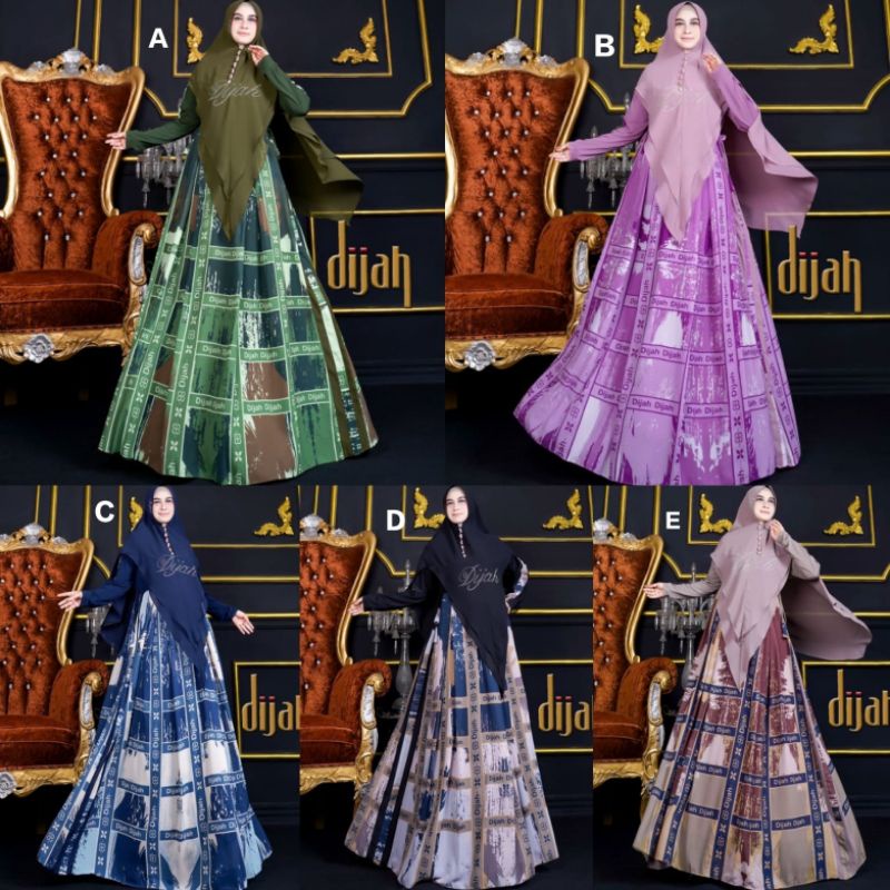 GAMIS SYARI MEWAH / GAMIS SYARI PREMIUM / GAMIS ORI DIJAH 1812 / GAMIS DIJAH TERBARU