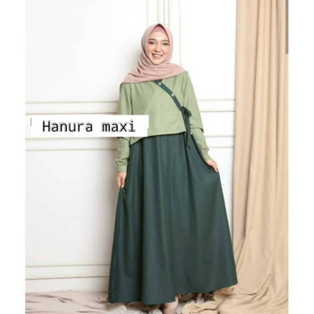 Gamis Hanura Maxi | Gamis Remaja | Dress Muslim best