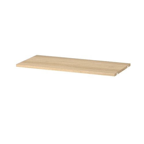 BOAXEL rak 80x40 cm, warna kayu oak