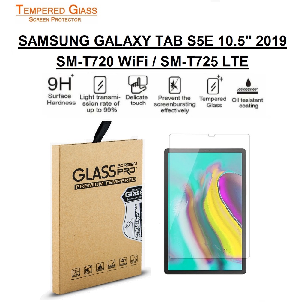 Tempered Glass Samsung Galaxy Tab S5E T725 T720 2019 TRIPLEDI Anti Gores 9H Screen Protector Curved