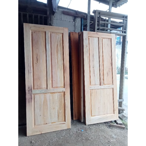 kusen pintu + daun pintu kayu mahoni