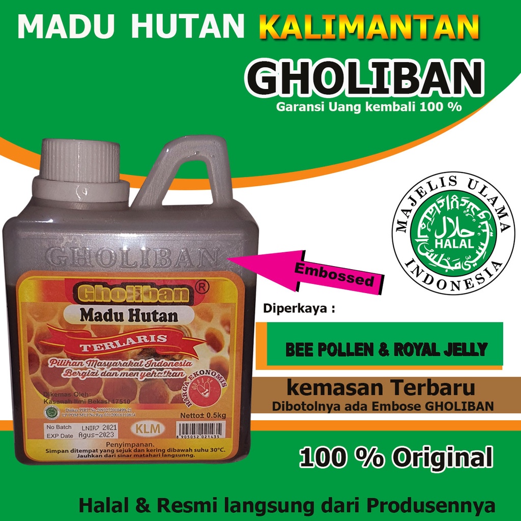 

Madu Hutan Gholiban Original isi 500 Gr Original