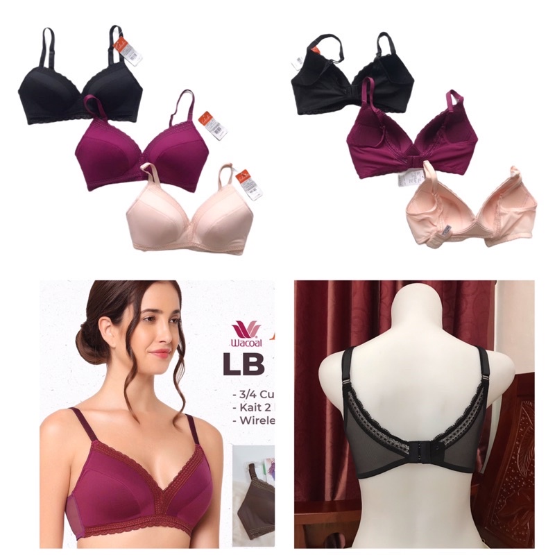 luludi bra by wacoal bra tanpa kawat LB 5806 branded sale 36A 36C
