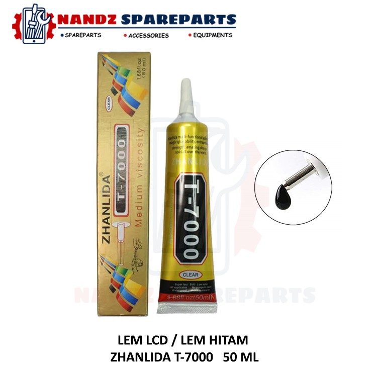 

LEM LCD HITAM / LEM HITAM / T - 7000 MEREK ZHANLIDA