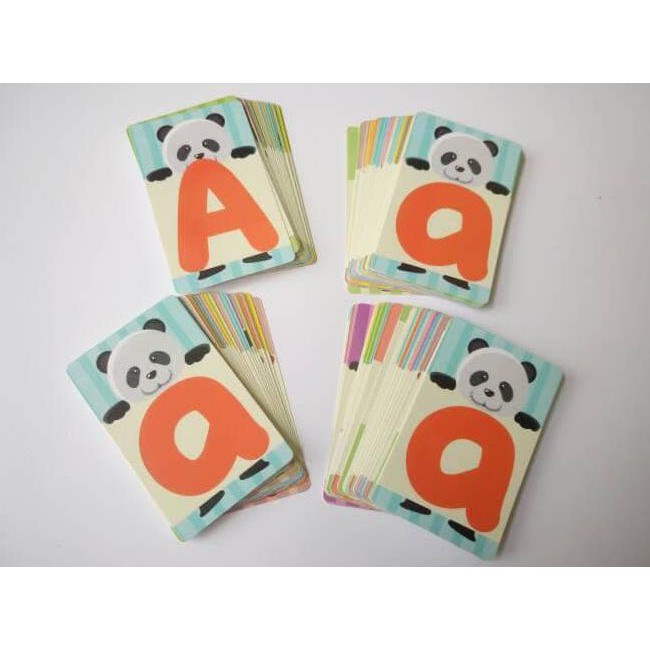READY STOCk Flash card Abjad 100 kartu . kartu baca . mainan edukasi anak huruf MAINAN EDUKASI