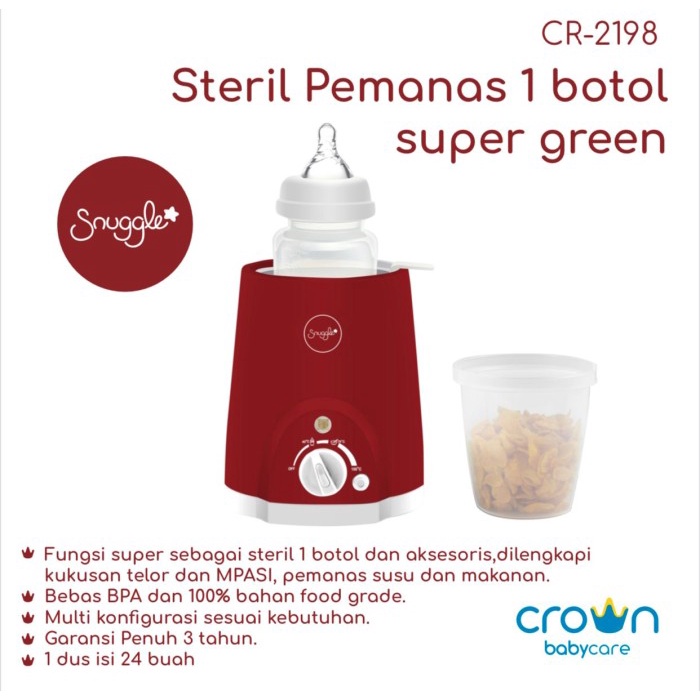 CROWN SNUGGLE Multifunction Warmer Sterilizer CR-2198 Penghangat Susu